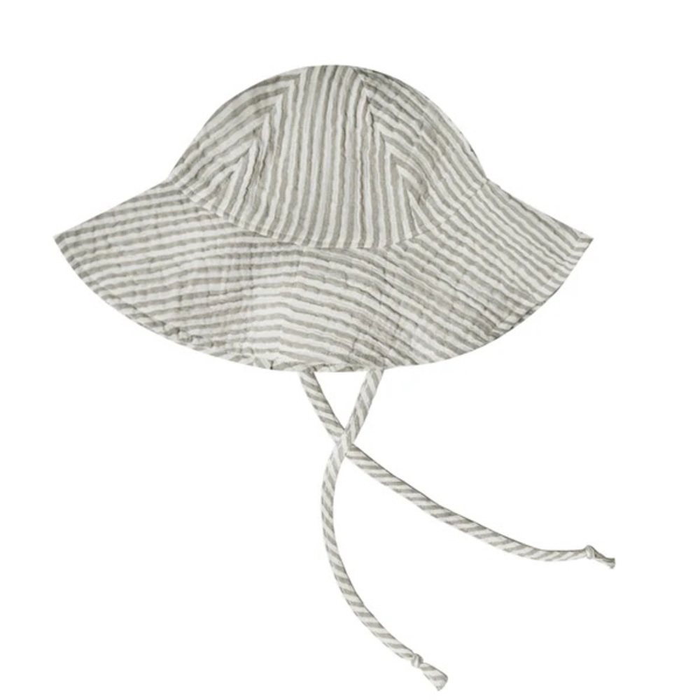 Rylee + Cru Floppy Sun Hat - Olive Stripe